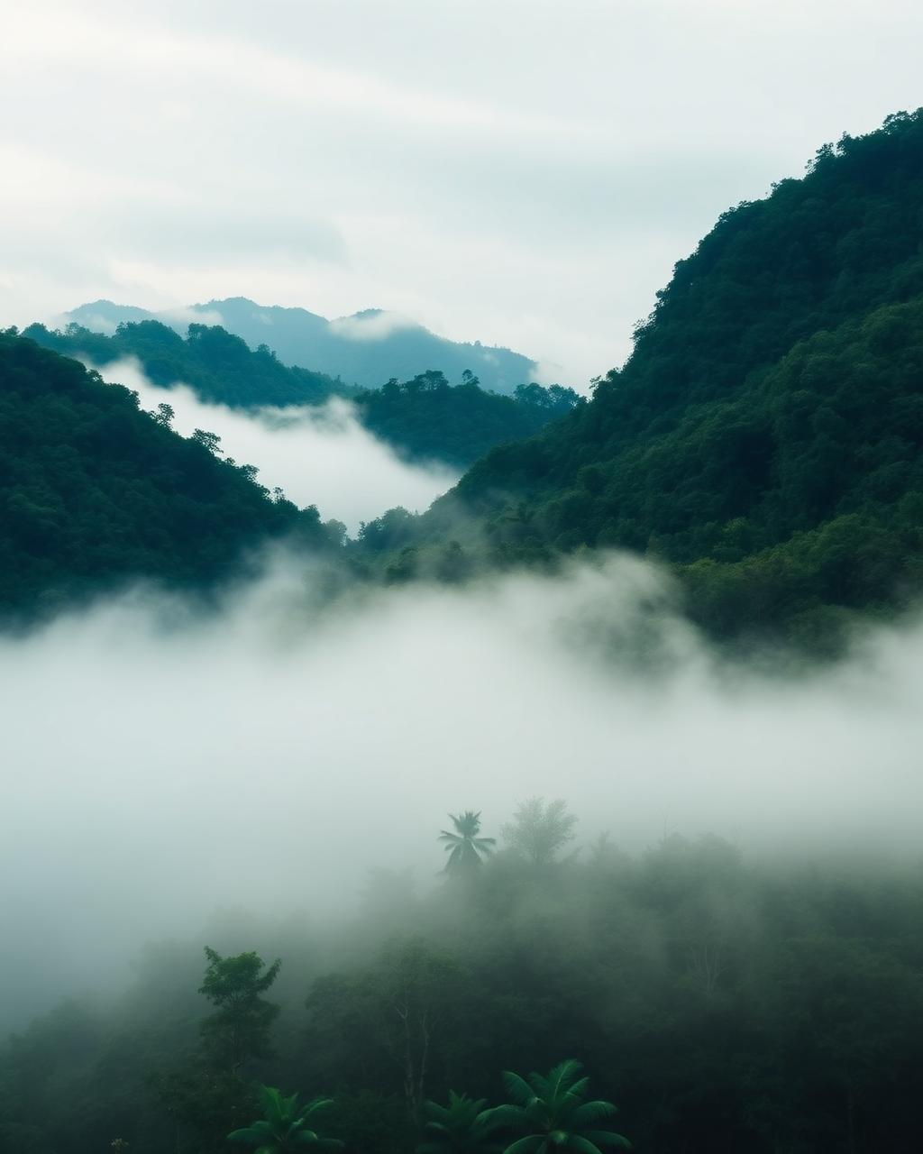 Peaceful nature around the cabin